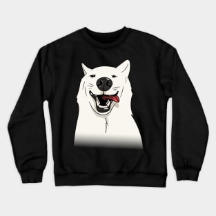 Lion Dad White Wolf Crewneck Sweatshirt